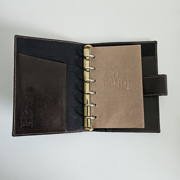 Fendi Brown Zucca Agenda Cover With Booklet - Picture 3 of 10